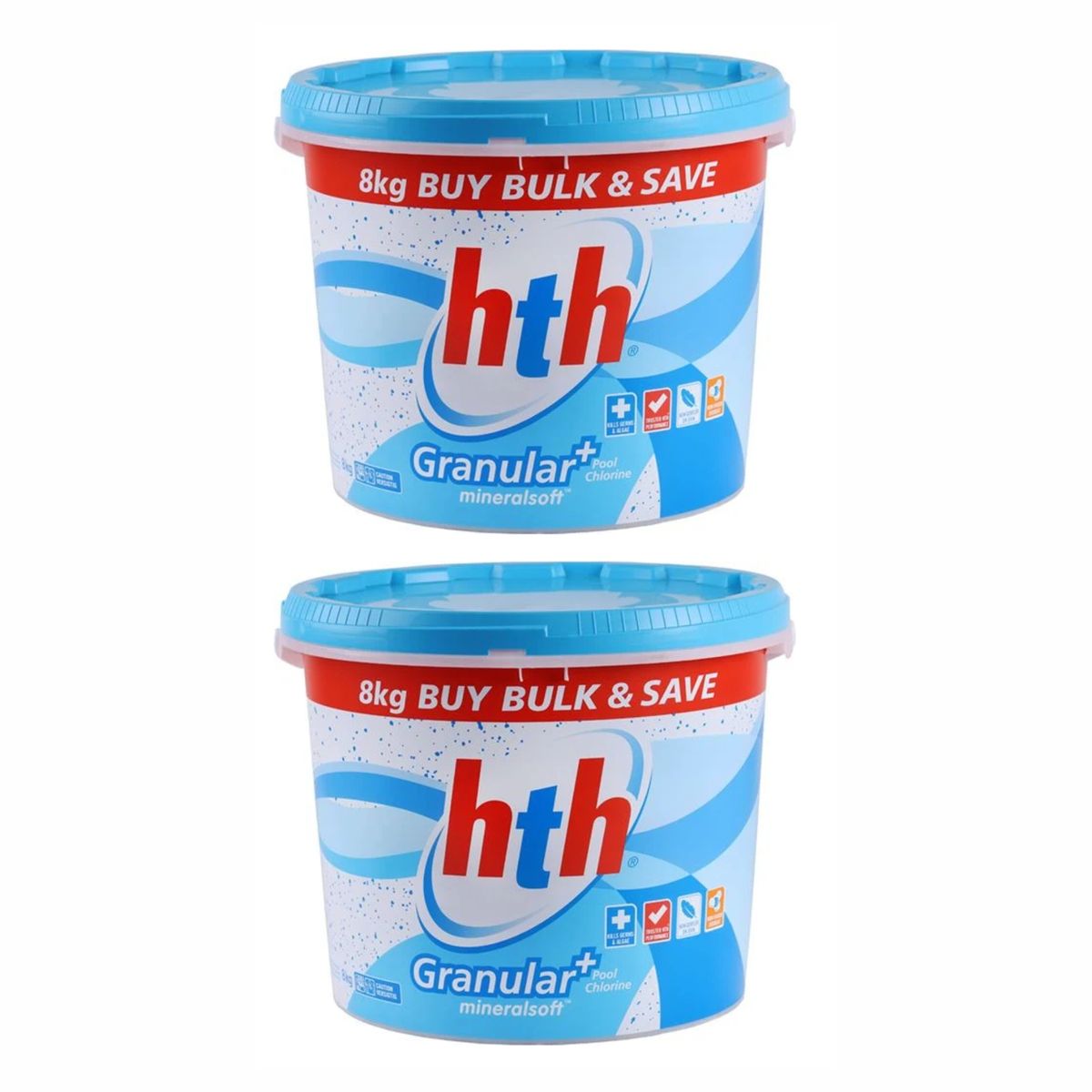 2 x Pool Chlorine Granular Mineralsoft (8kg)